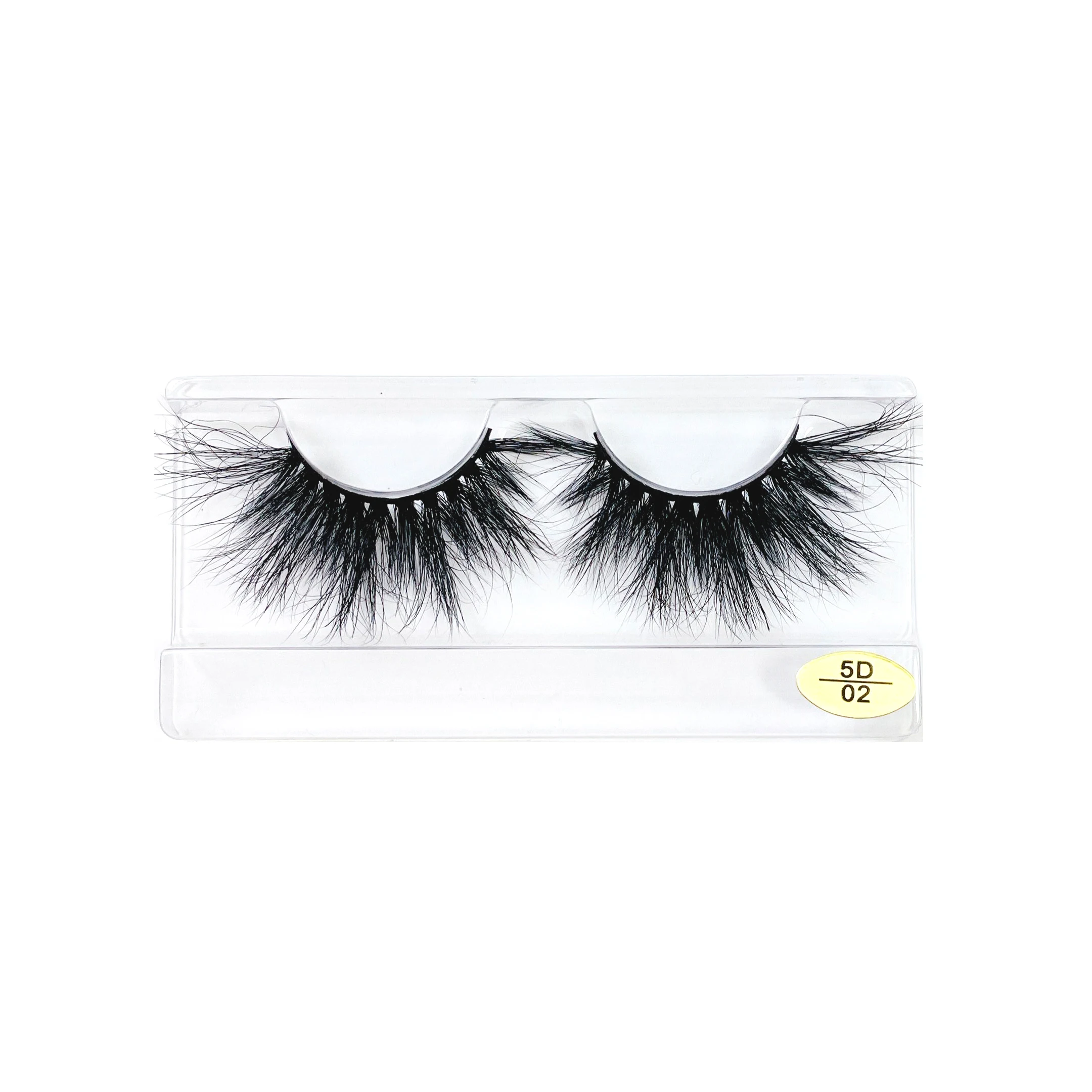 

hot sale natural cruelty free 5d mink eyelashes with custom boxes, Black