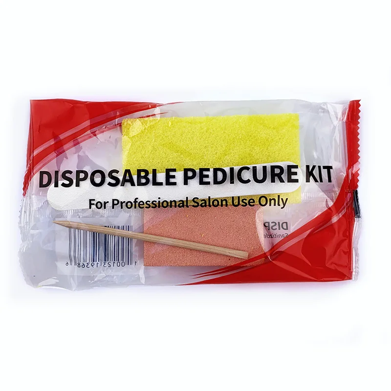 

2021 Hot sale home manicure 4pcs disposable pedicure kit 200sets/inner case, Customized color