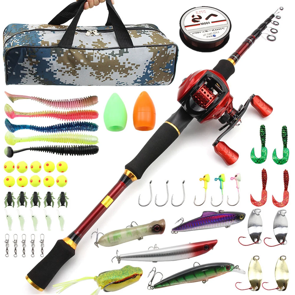 

Newbility Amazon hot sale 1.8m 2.1m 2.4m 2.7m telescopic fishing rod and reel set, As picture