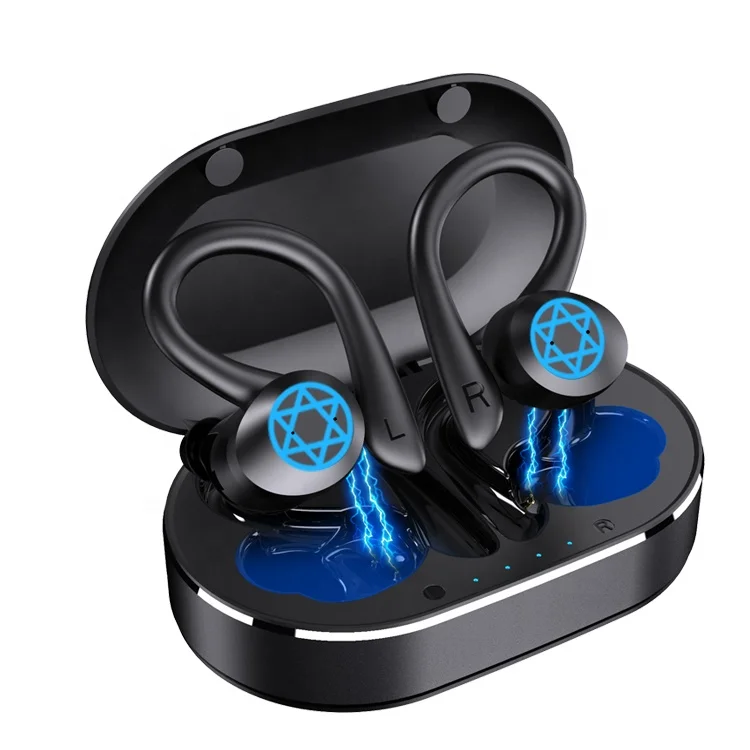 

MANTILA Ear hook waterproof headset tws handsfree noise canceling sport headphone TWS stereo earphone gaming earbuds
