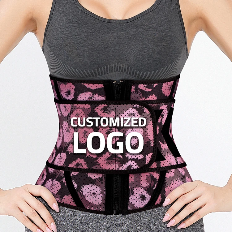 

Wholesale Slimming Tummy Compression Belt Floral Cinchers Waist Trainer Private Label For Plus Size Women Weight Loss, Customized color