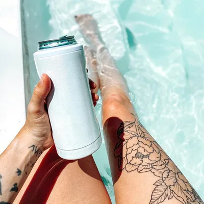 

3 in 1 stainless steel insulated can cooler suitable for 12oz and 16oz can, Customized colors acceptable