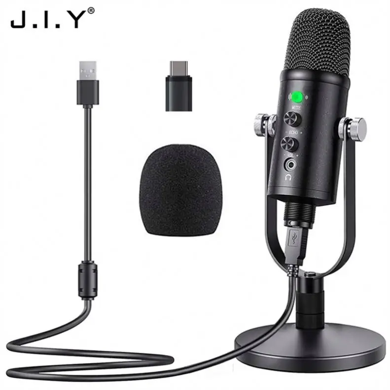 

BM-86 Network Monitor Recording Microphone Microphone With Adjustable Stand For Karaoke Video Gaming Broadcasting, Black