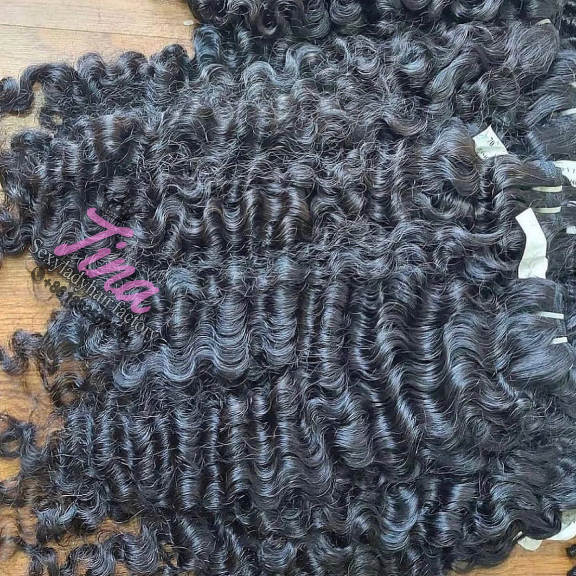 

raw burmese curly hair unprocessed cuticle aligned human hair extensions