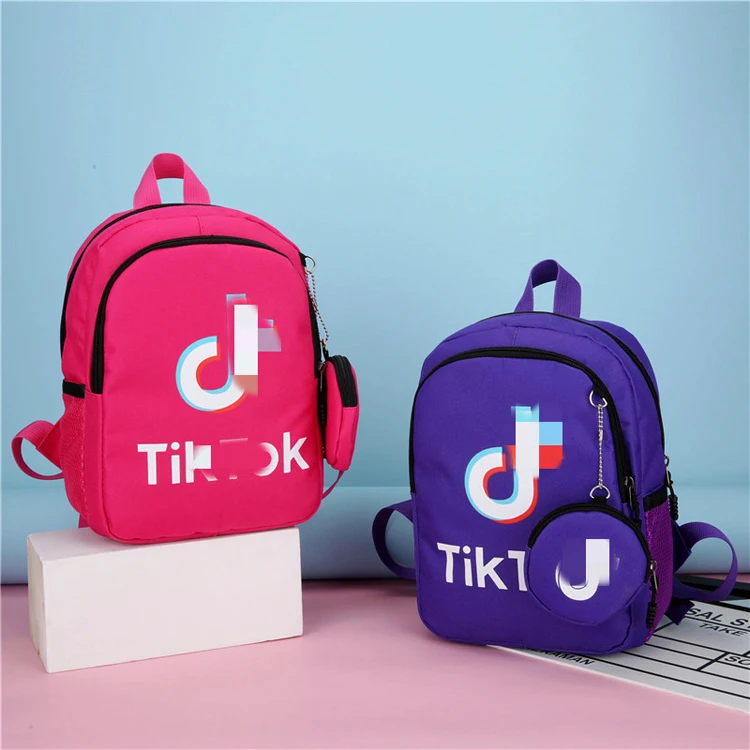 

Hot selling tik tok trend kids school bags backpack, 6 colors