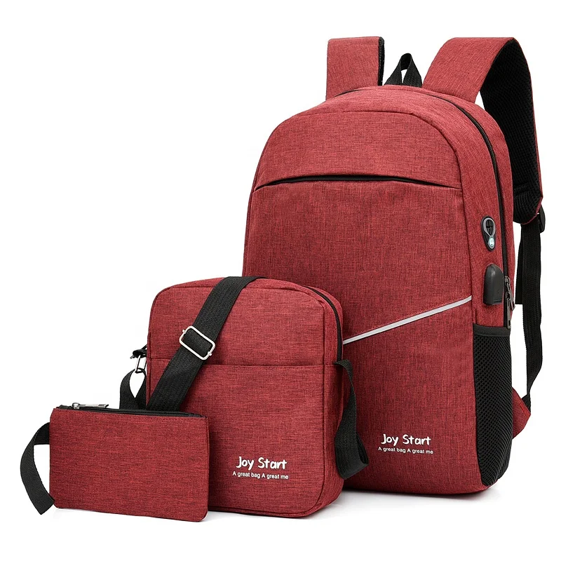 

High Quality USB Charge L Set Backpack Bag Scratch Proof Bagpack Fashionable Mochila Backpack For Kids School Bag, Customized color