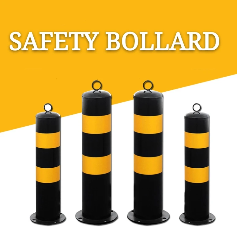 55cm Yellow Signs Steel Pipe Traffic Road Fixed Safety Bollard Buy Hot Sale 550mm Steel Pipe