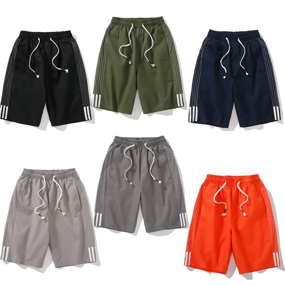 

Summer hot sale cotton plus size casual sports running basketball five-point pants men half pant shorts, 6 colors