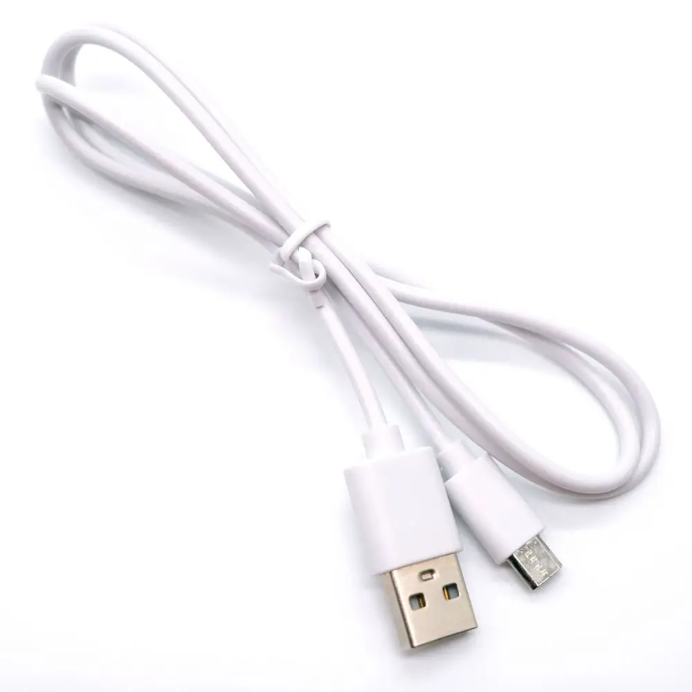 

Factory stock USB 2.0 750mm micro charging cable for electronics, White