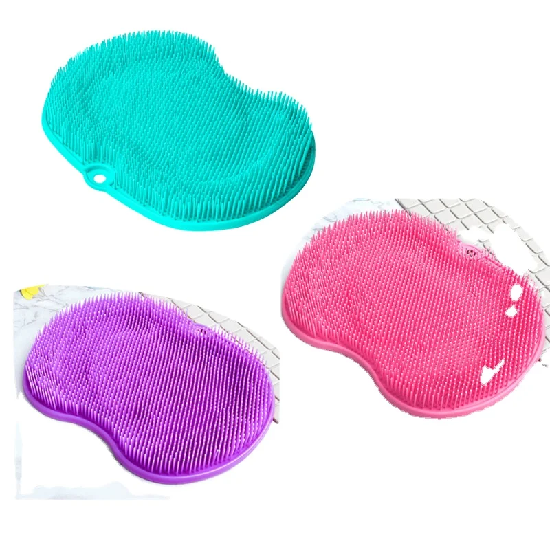 

2022 Amazon hot sale apple shape feet brush hart shape Soft silicone body brush