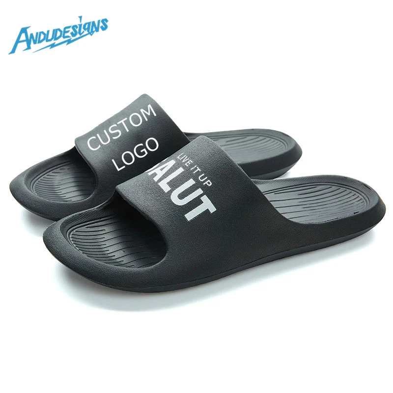 

Brand Customized Slider Sandal Custom Eva Slippers Designer Custom Men Slides Sandals With Logo