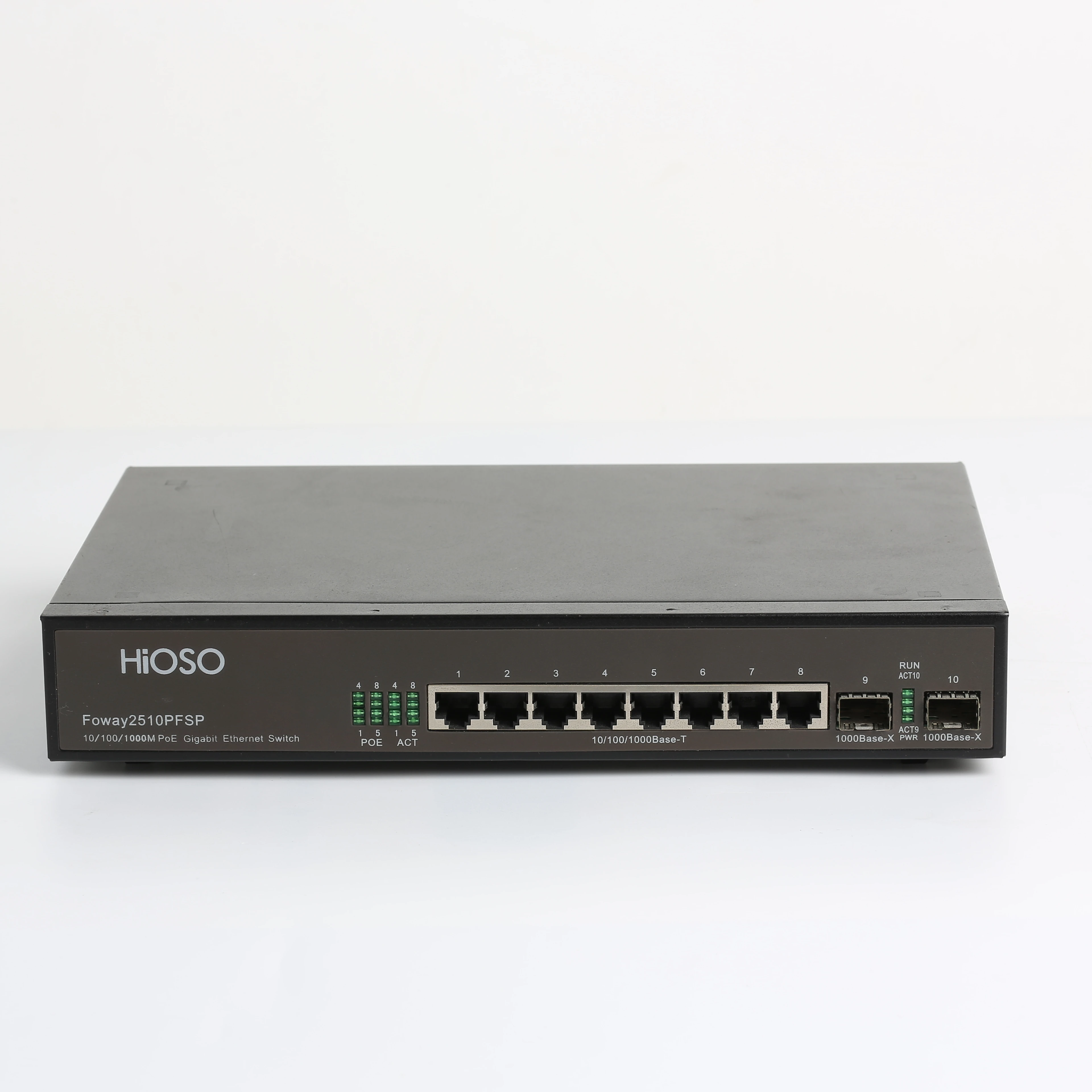 

Quality Industrial Ethernet Switch 8 10/100/1000M PoE/PSE+2 SFP PoE Switch Network