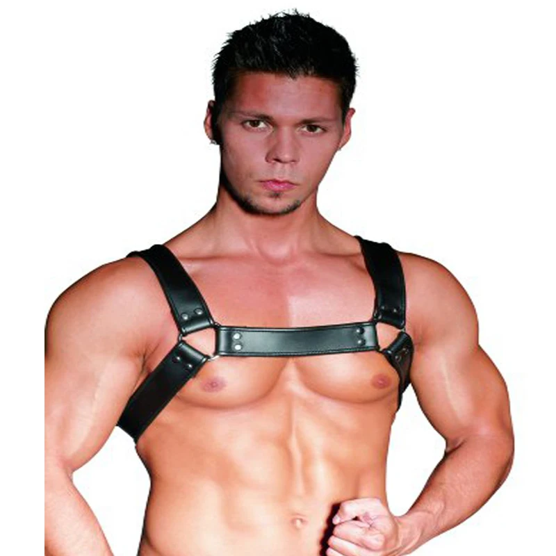 Male Sex Toy Belt Bondage Slave Bondage Leather Toys Gay Chest Harnesses Belts Men Shoulder Straps Belt Restraints Fetish Wear