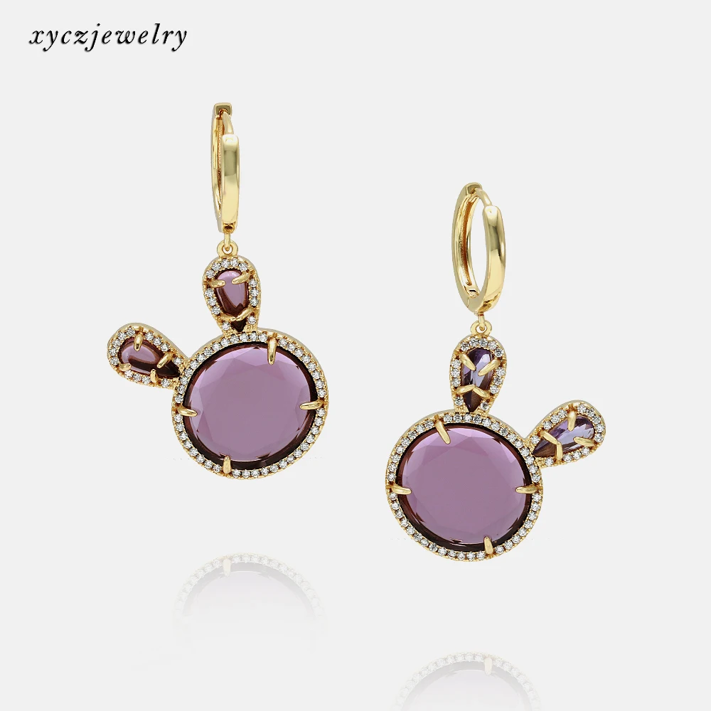 

fashion jewelry glass rabbit earrings 18k gold jewelry rabbit earrings, Picture