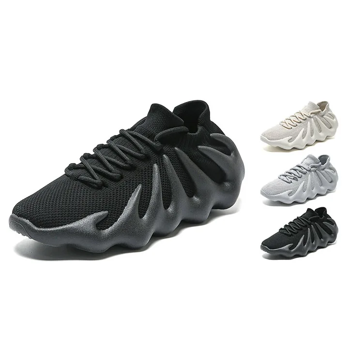 

Wholesale EVA insole breathable vamp men's fashion casual sports shoes, Black