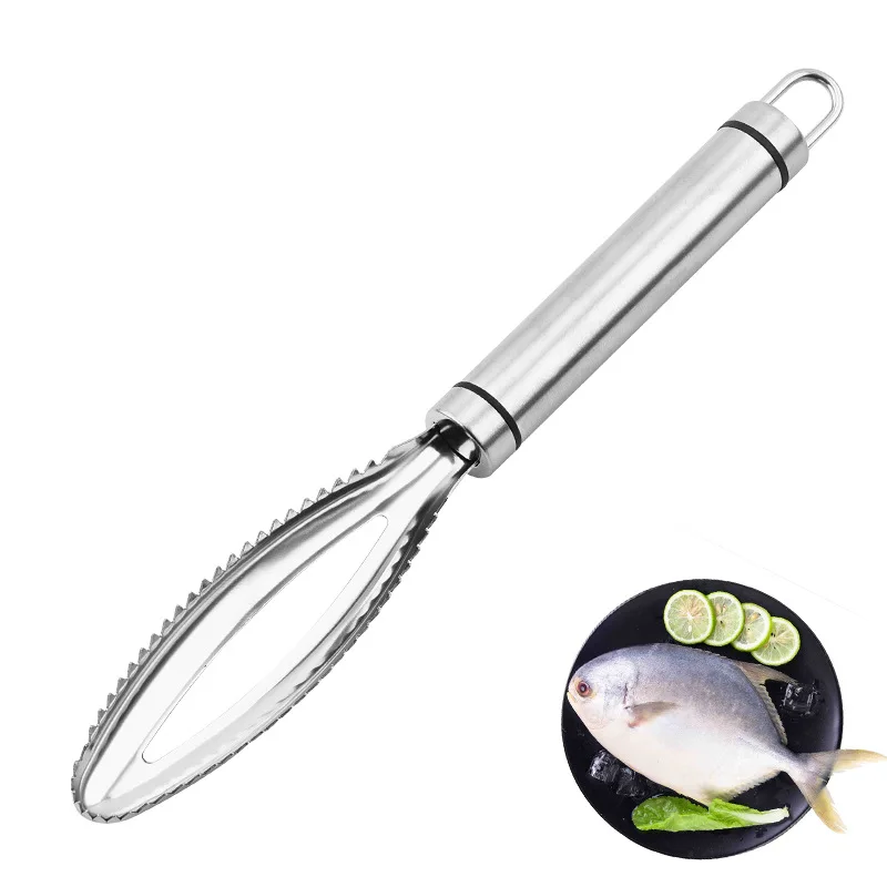 

TY2022 OEM/ODM Kitchen gadgets Stainless steel fish scale planer scraping fish scale tool household supplies, As shown