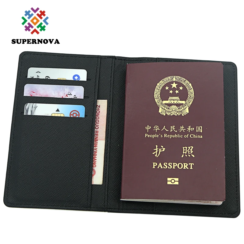 

custom Passport Holder Sublimation Blank Cover Leather Passport Wallet Case passport case