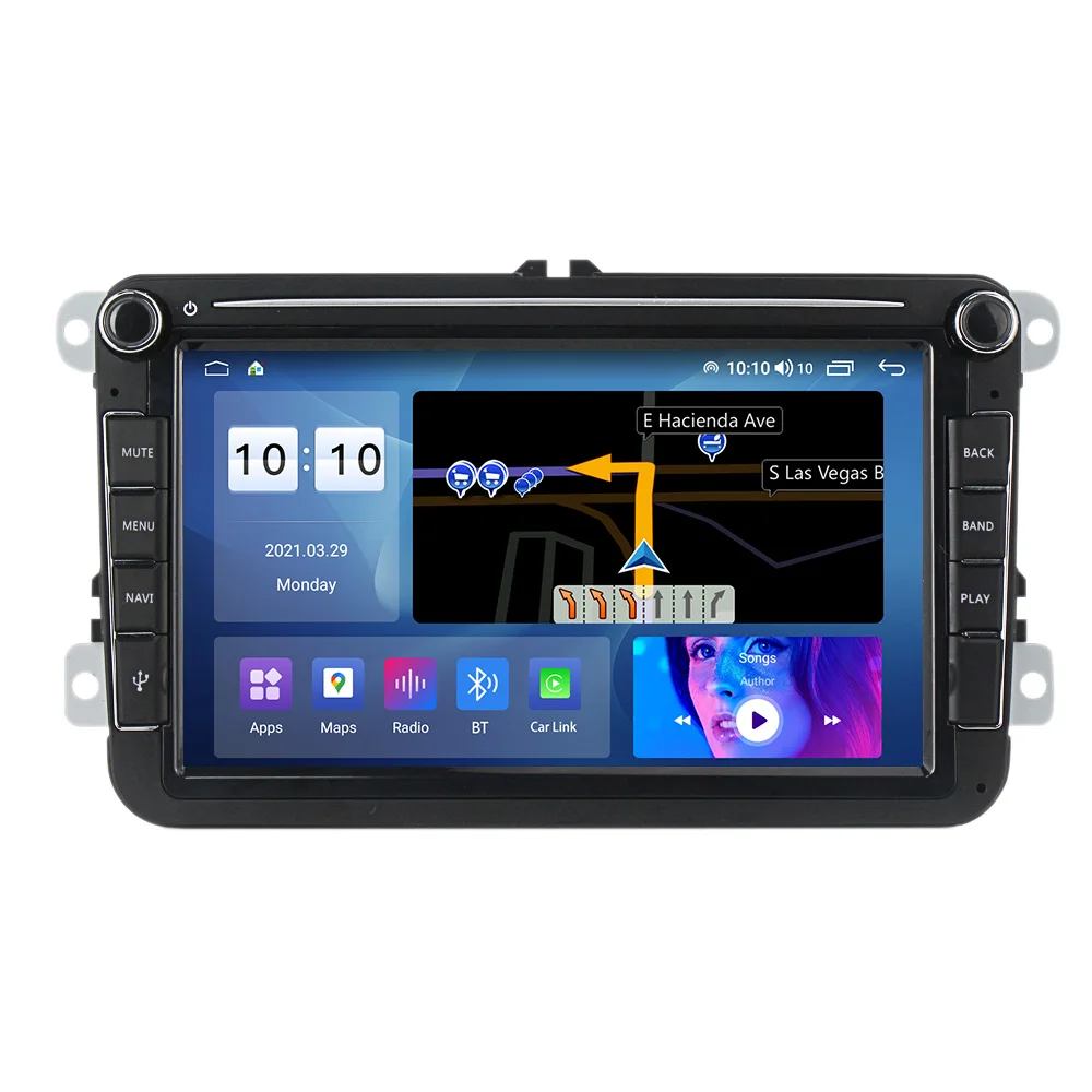 

Mekede 2din Android 11 Car Video Radio 8" Autoradio WIFI GPS For VW/Skoda/Seat/Octavia/Golf 5/6/Touran/Passat B6/B7/Jetta