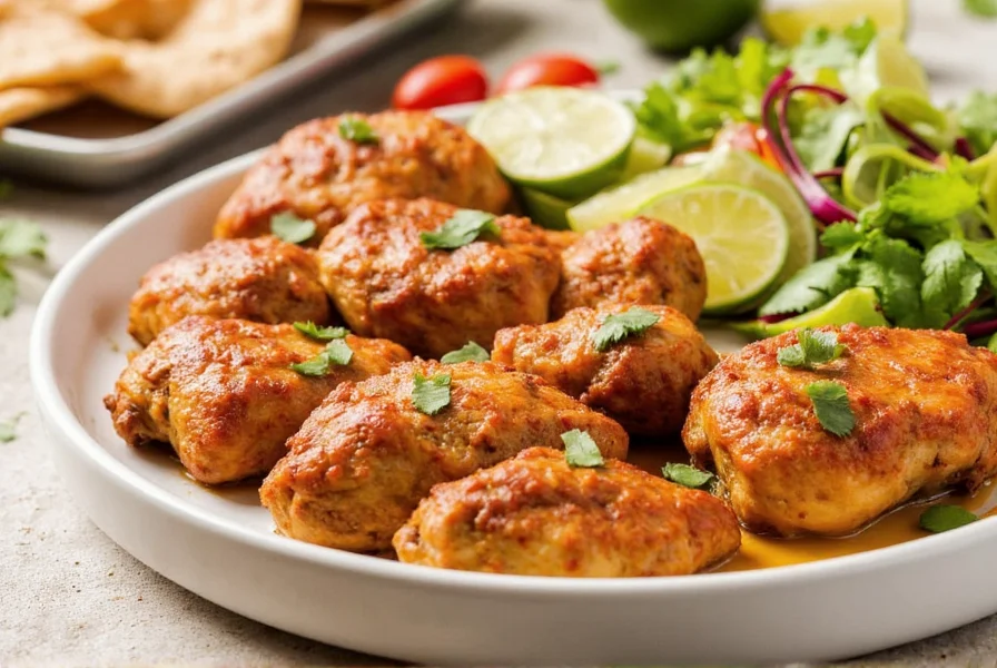 Marinated chicken pieces ready for grilling