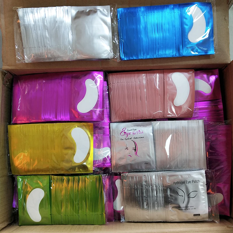 

2020 Hot Selling Eyelash Extension Pads Eyelash Gel Pad Under Eye Pads for Eyelash Extensions, Blue,purple,pink,silver,gold