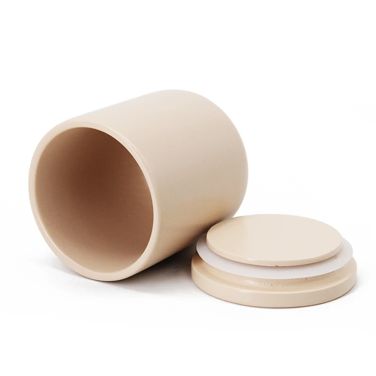

Wholesale Matte Multi-Colored Wedding Home Decor Candle Cup Container Ceramic Empty Candle Jars Without Lid