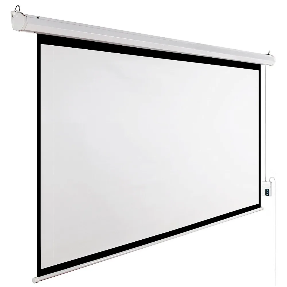 

Motorized Projector Screen for home cinema Electric Wall and Ceiling Electric Projection Screen with Remote Control