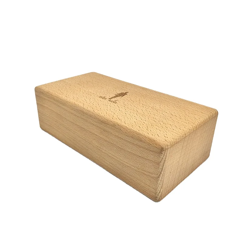 

In-stock supply high quality beech solid round edges and corners wooden yoga block