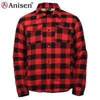 

warm winter Mens sherpa fleece lined plaid flannel shirt