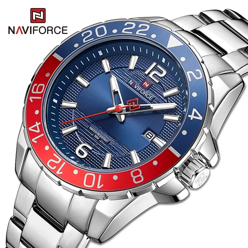 

NAVIFORCE Watch 9192 Luxury Logo Date Luminous Watches Men Wrist Waterproof Minimalist Wristwatches Reloj Hombre Dropshipping, 5-colors