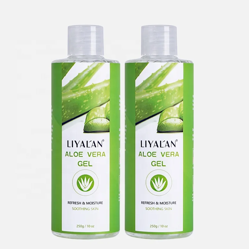 

Drop Shipping Private Label High Quality 300g Skin Care Hydrating 100% Pure Natural After Sun Soothing Aloe Vera Gel