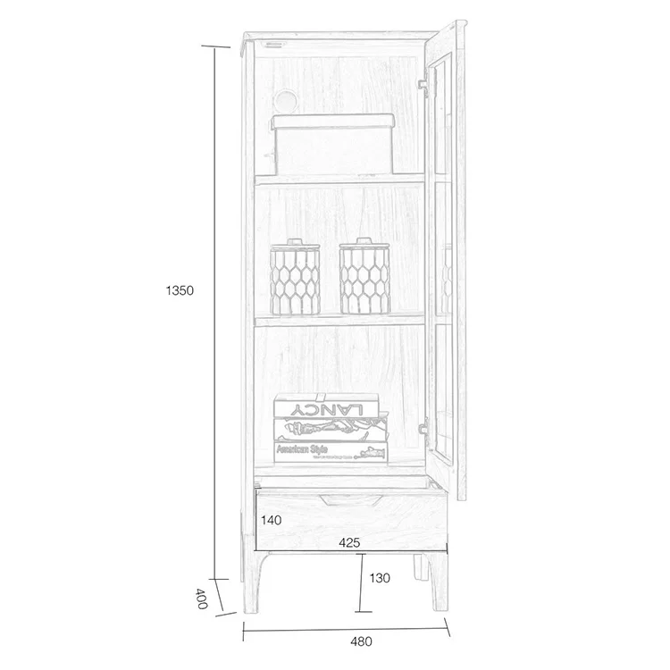 product-Storage Modern Bar Display Wooden Living Room Cellar Cooler Wine Cabinet-BoomDear Wood-img-2