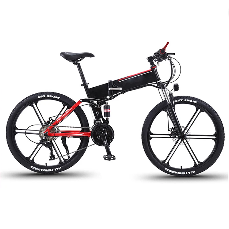 

2021 New Arrival Foldable Electric Bicycle 26 Inch 36V 350W Aluminum Alloy Frame LED Tail Light Electric Bicycle