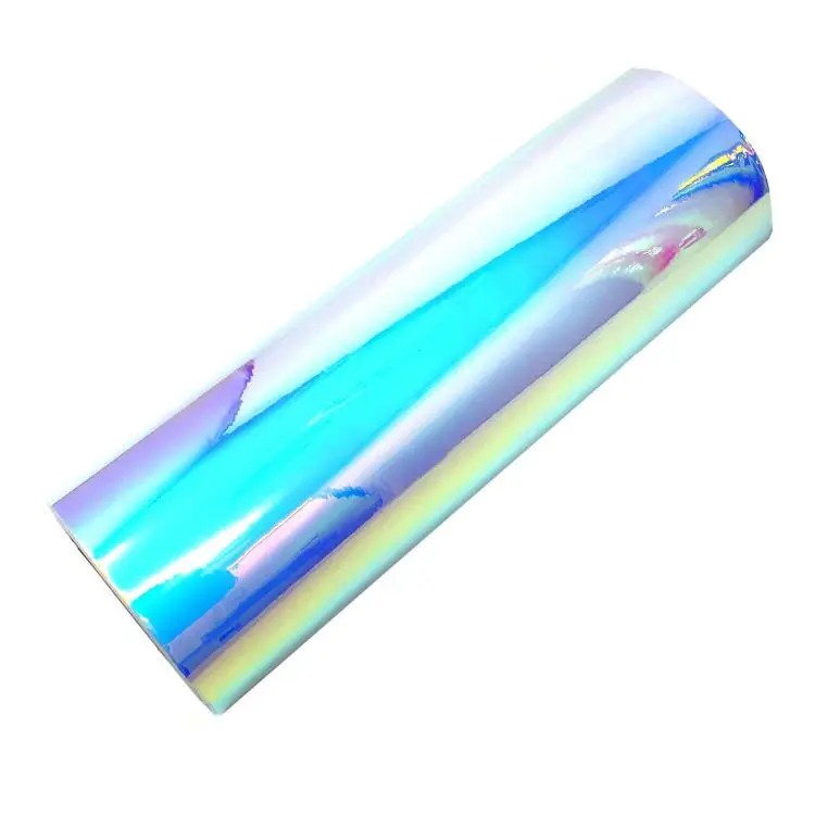 Irisierende Holographische Laserschnitt Neon Chrom Chamäleon Fahrzeug Vinyl Wrap 