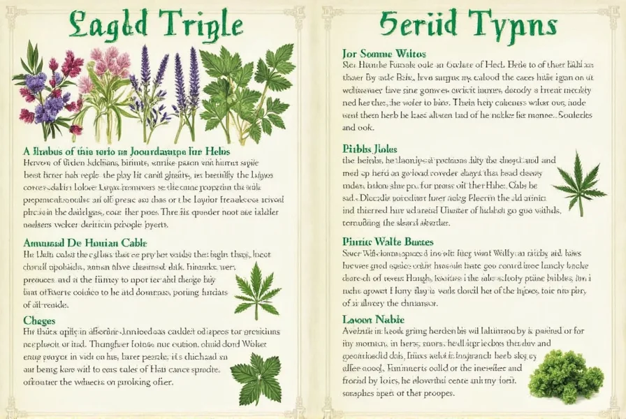 Fresh herbs at end