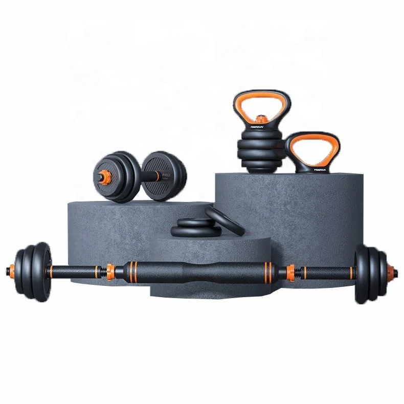 

High Quality New Adjustable Fitness Equipment Dumbbell Set Home Gym Removable Kettlebell, Same as pics