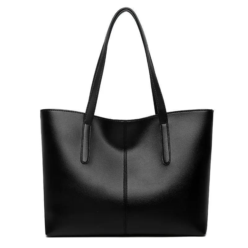 

2021 Designer New Fashion Trendy Women Luxury Big Handbag Wholesale Leather Large Capacity Ladies Black Tote Hand Bag