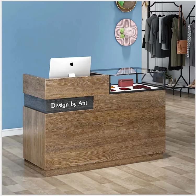 Modern Checkout Counter With Glass Box Checkout Counters For Sale