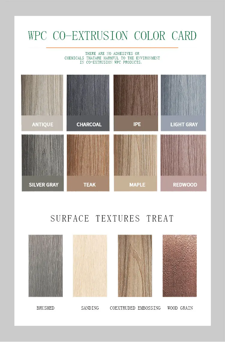 Cheap composite deck boards laminated wooden flooring waterproof wpc garden decking flooring