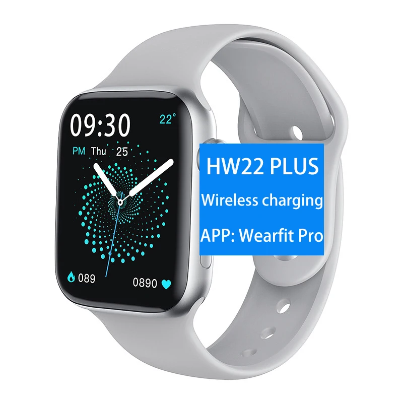 

2021 Latest HW22 plus Smart Watches Series 6 1.75 Inch Full Touch Routing Button BT Call Custom Dial IOS Smartwatch HW22plus