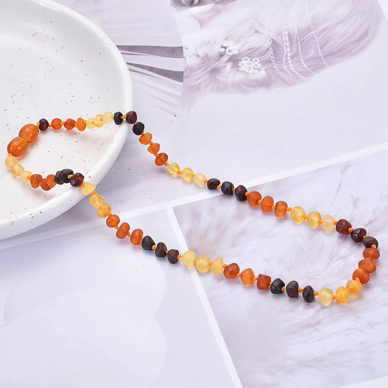 

Baltic Ambers Teething Necklace For Babies (Unisex) Babies Raw Baltic Teething Natural Bead Baby Amber Necklace