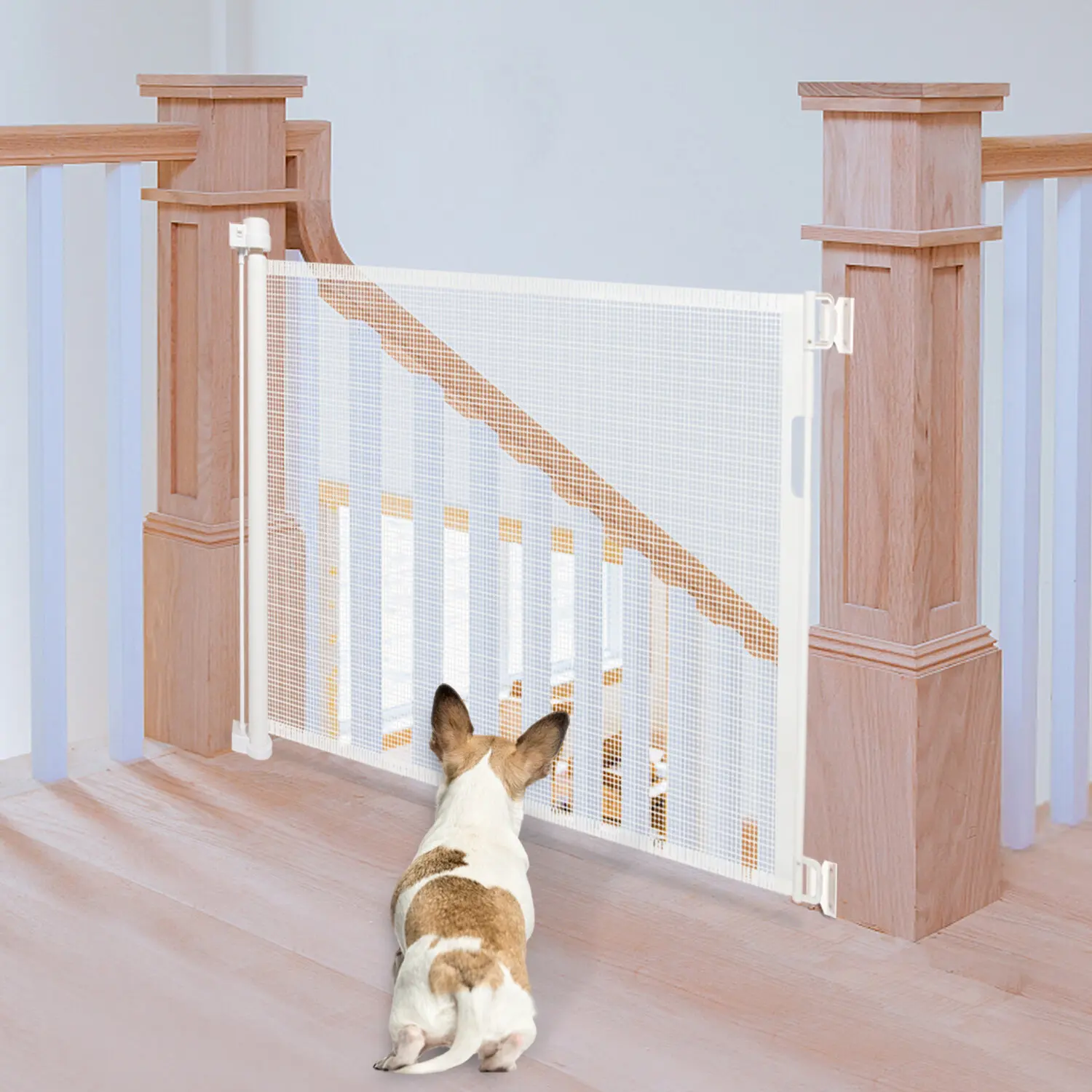 

Baby Supplies Products Child Safety Indoor/Outdoor Retractable Baby Safety Guard Gate, White