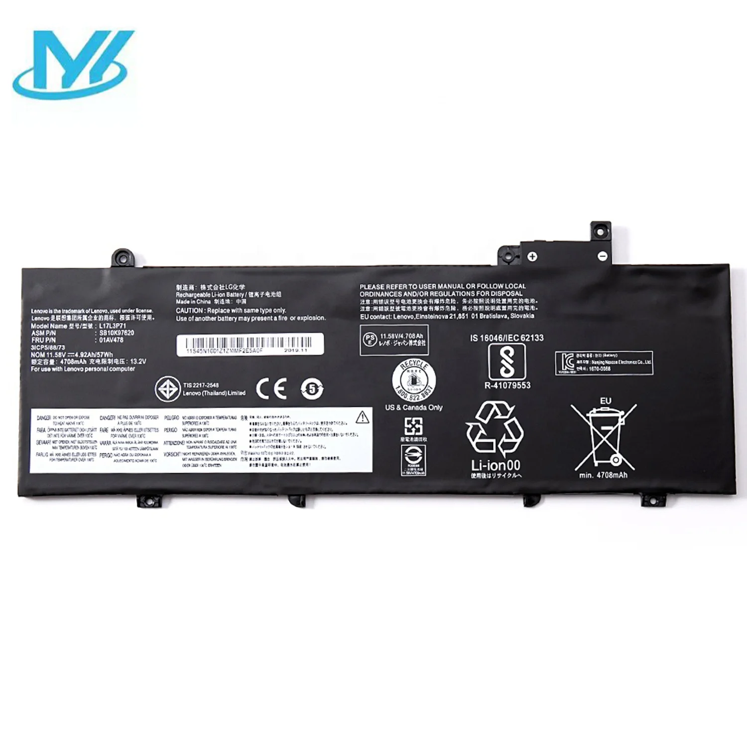 

MYIYA L17L3P71 L17M3P71 01AV478 laptop battery For Lenovo Thinkpad T480S 20L7 20L8 Series