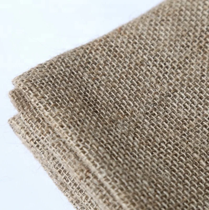 Wholesale 100 Ecofriendly Natural Jute Fibre Fabric Woven Hemp