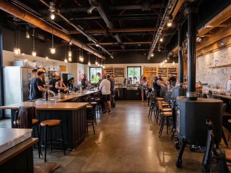 Moo's Craft BBQ open kitchen showing smokers and pitmasters