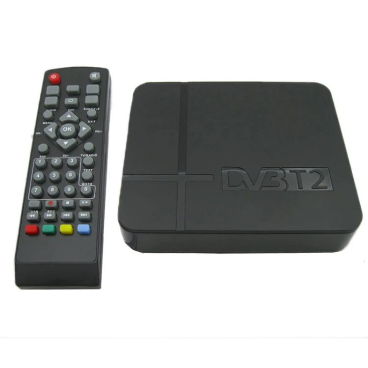 

Mini Receiver HD mini DVB T2 TV Box Set Top Box for Supporting USB, Black