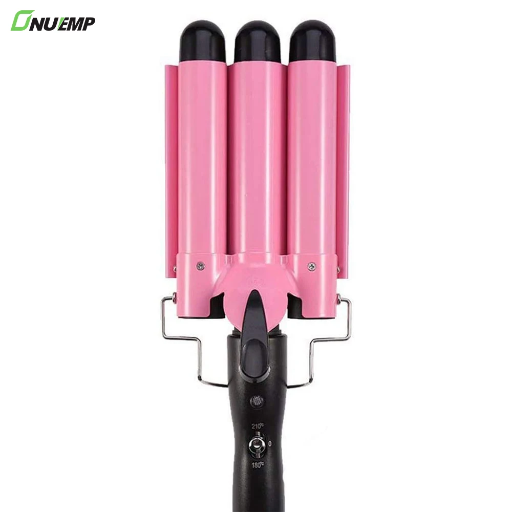 

Curly Three Barrel Ceramic Mini Hair Curler Automatic Rotating Iron Waves Hair Curling