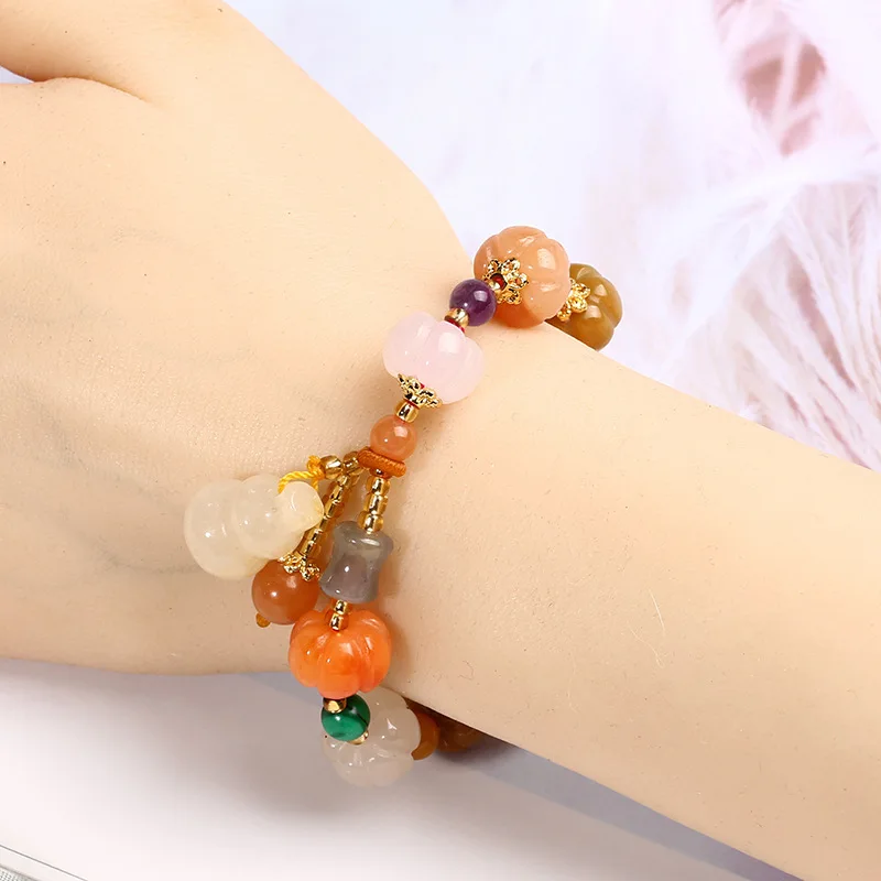 

100% Natural Xinjiang Golden Silk Jade Bracelet Auspicious Party Gift Couple Bracelet Jewelry for Men and Women