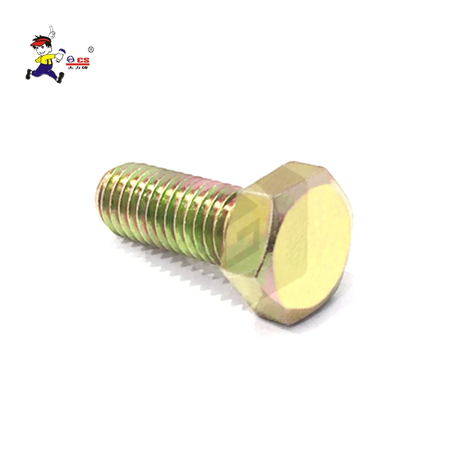 
Metric steel Hex head bolts M33-M52 class 8.8 DIN933 DIN931 Factory Price Fasteners Bolt 