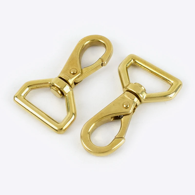 

Meetee LCH-130 20mm Solid Brass Carabiner Hardware Accessories Handbag Rotating Clasp Clips for Bag Swivel Snap Hook Buckles