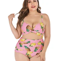 

Plus Size bikini Fashion swimwear sexy floral swimwear Print Swimsuit High Waist Swimwear bikini mujeres gordas